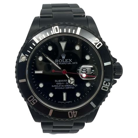 blacked out rolex watches|Rolex submariner blackout.